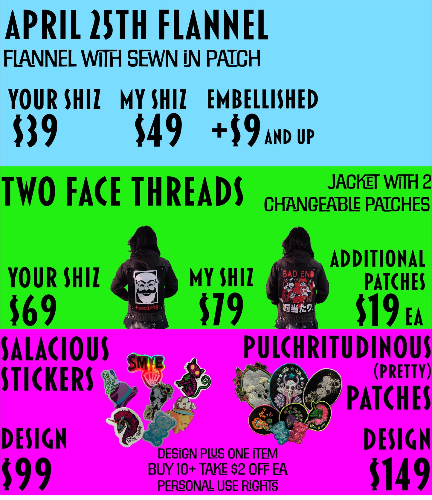 Commissions- Stickers, Patches, Digital Art