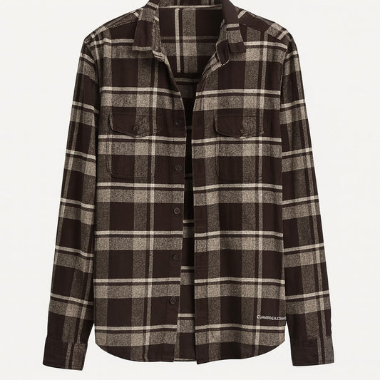 Keep Gettin’ Lucky Skull Calvin Klein Medium Upcycled Plaid April 25th Flannels