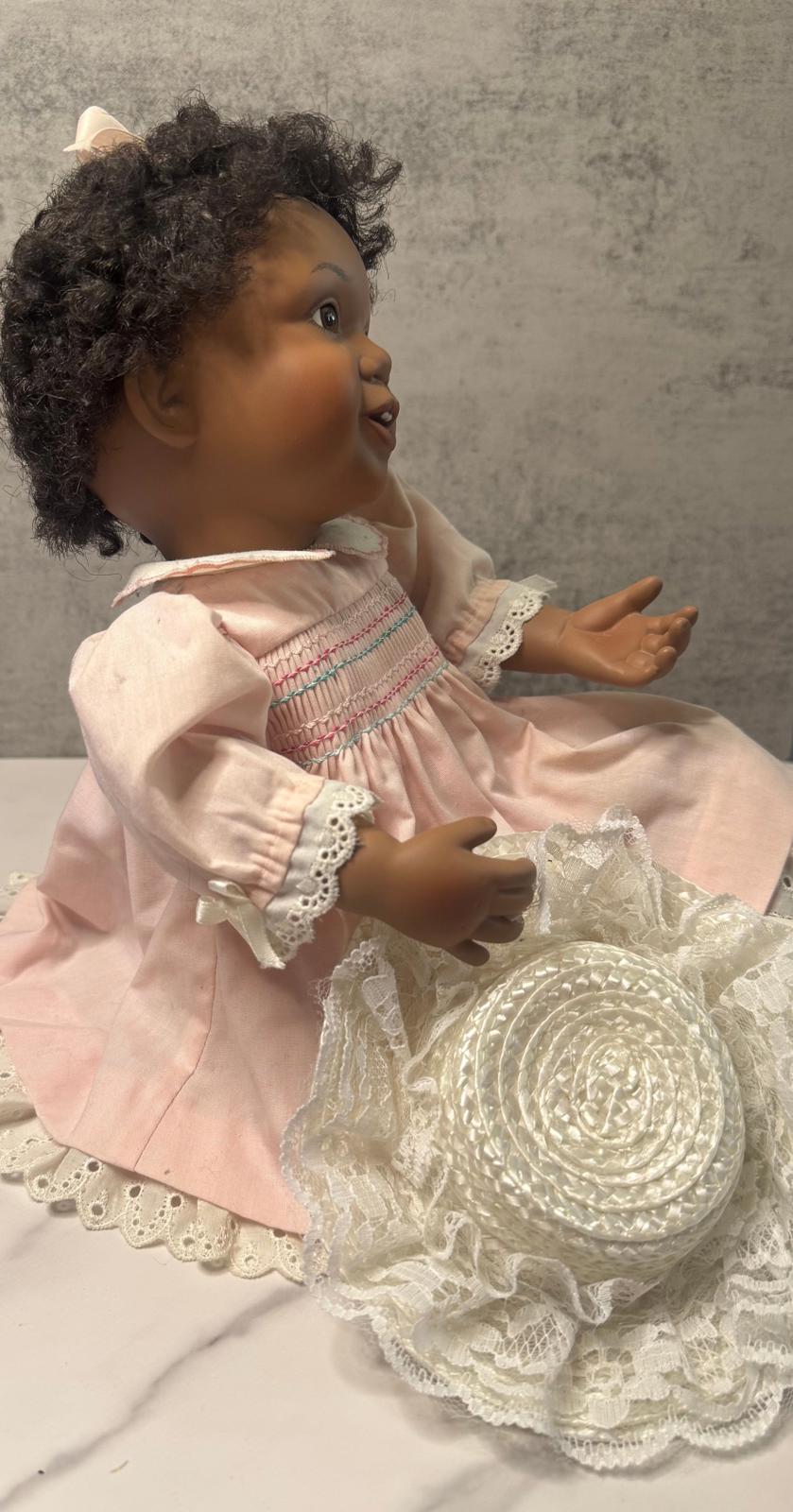 Vintage Ashton Drake “Brianne – Sunday Best” Doll – Lacy Pink Perfection with a Side of Sass