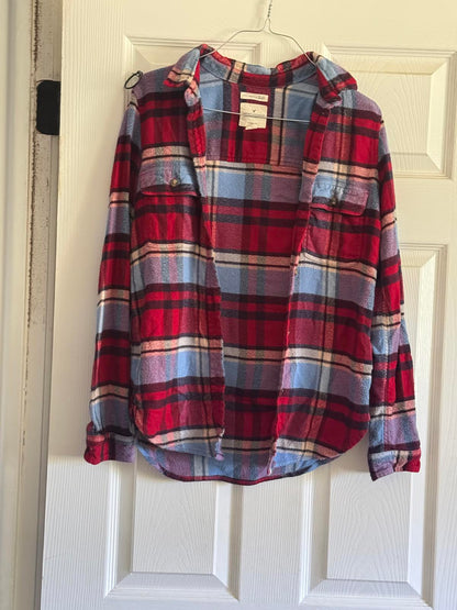 Bud Light “Whatever USA” Upcycled Flannel – American Eagle Women’s Small