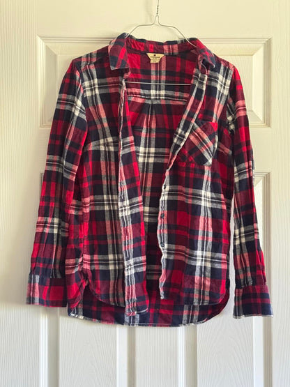 “Owlsbarf” Upcycled Flannel – Woolrich Women’s Small | April 25th Flannels