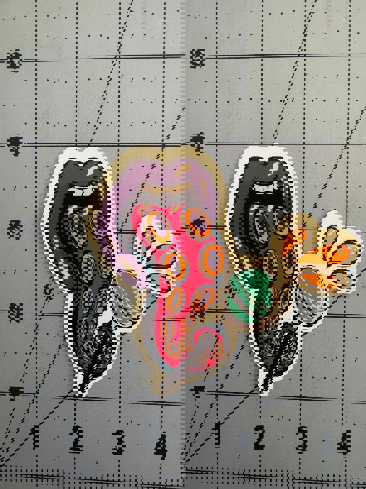 Tentacle Tongue Lollipop Sticker – Salty, Sweet, &amp; Slightly Suspicious