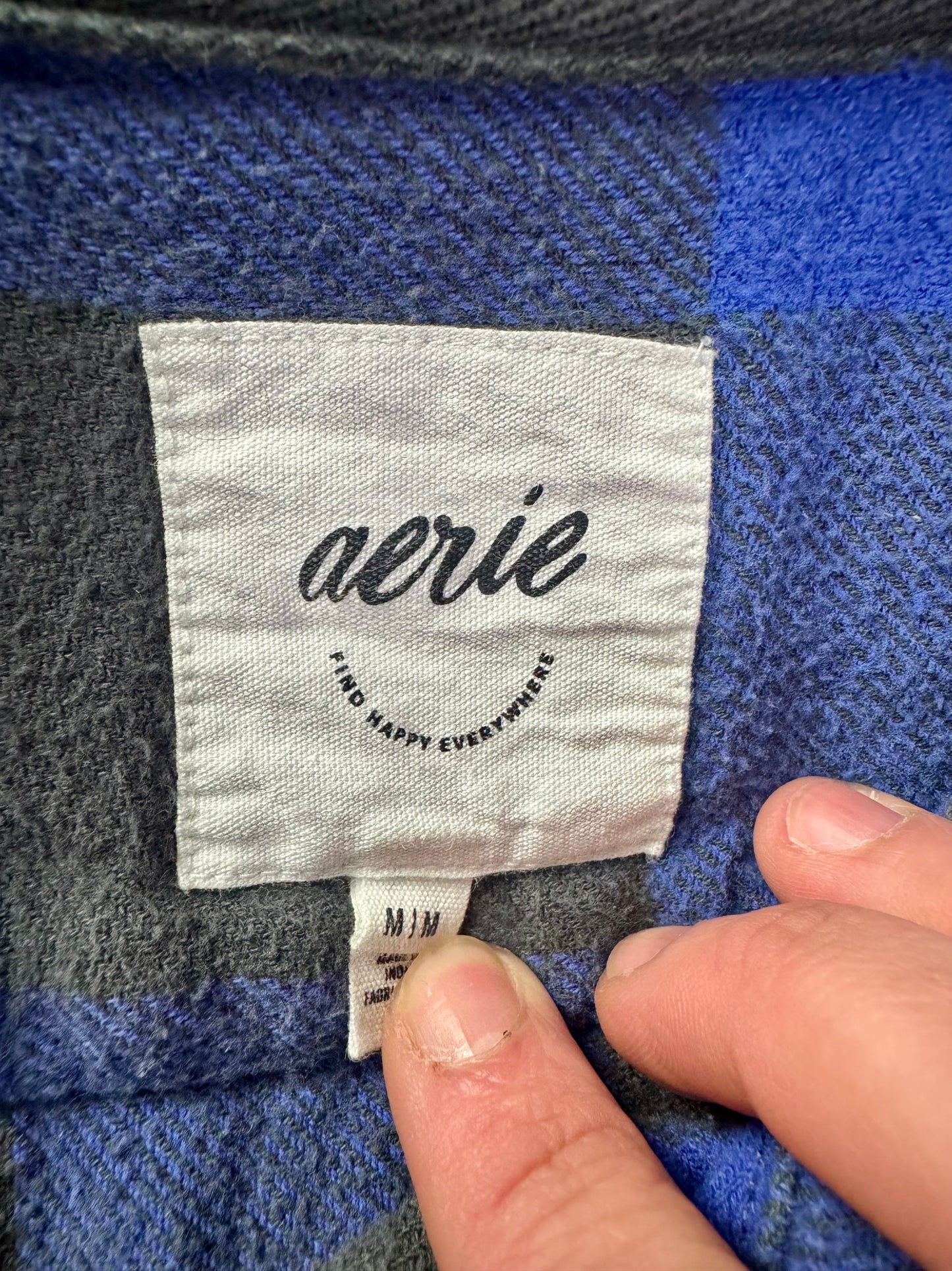 april 25th flannels doritos patch blue plaid upcycled shirt M Y2k grunge punk
