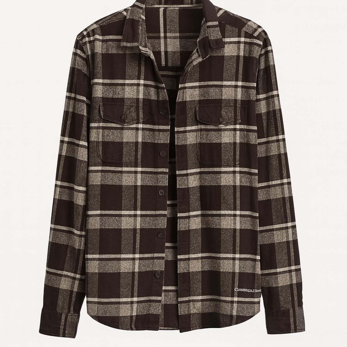 Keep Gettin’ Lucky Skull Calvin Klein Medium Upcycled Plaid April 25th Flannels