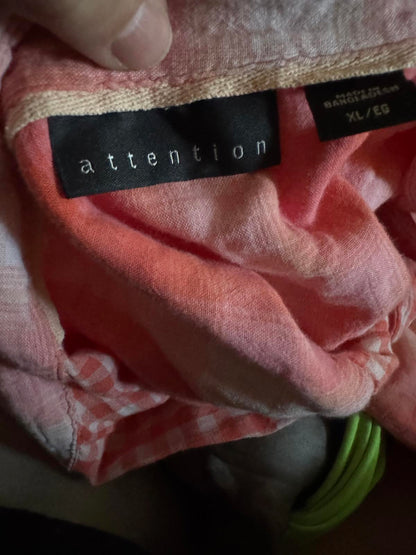 I Am Kenough Upcycled Flannel – Attention Women’s XL | April 25th Flannels