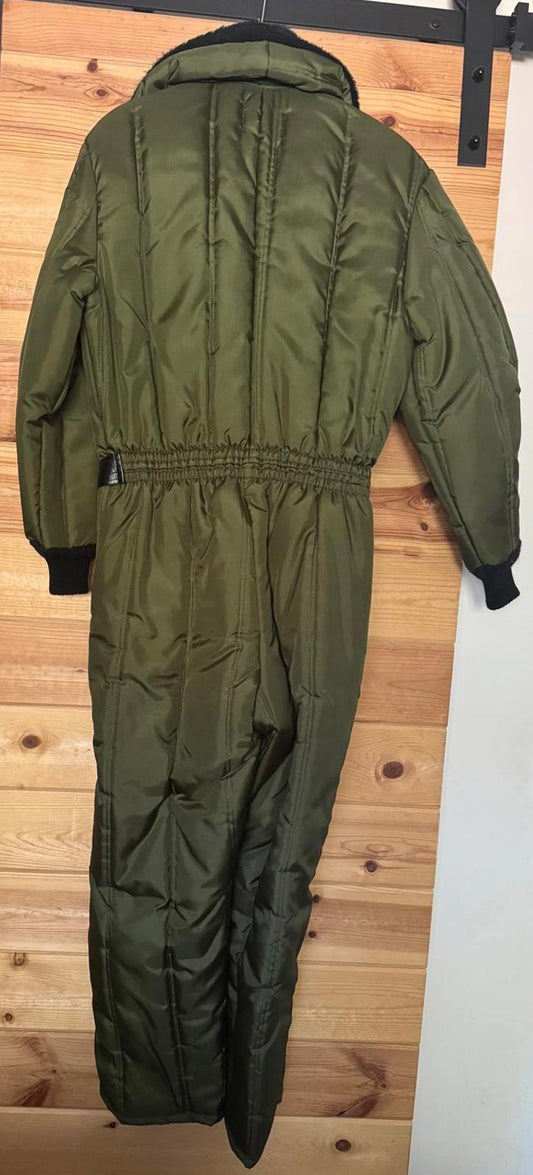 Vintage 1970’s Sears Cold Weather Coverall Faux Fur Belted Military Workwear