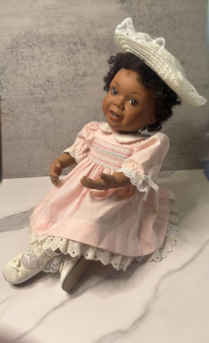 Vintage Ashton Drake “Brianne – Sunday Best” Doll – Lacy Pink Perfection with a Side of Sass